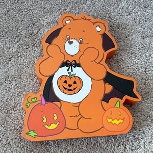 Halloween Bear Decor with Pumpkins